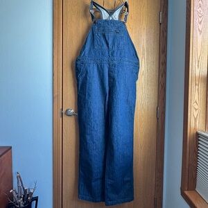 Patagonia Women's Dark Blue Denim Bib Overalls